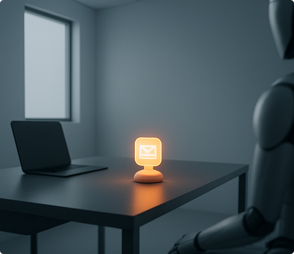 Email automation bot interface showing automated guest communication and response templates